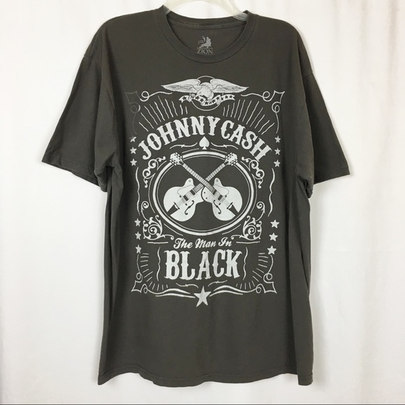 Zion Rootswear Other - Johnny Cash gray 100% cotton graphic t-shirt XXL